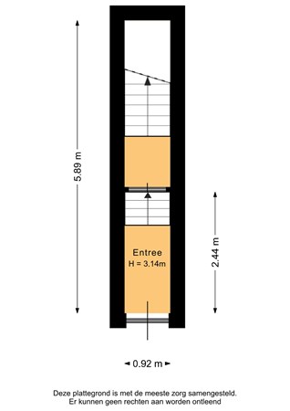 Floorplan - Bergweg 129a, 3037 EE Rotterdam